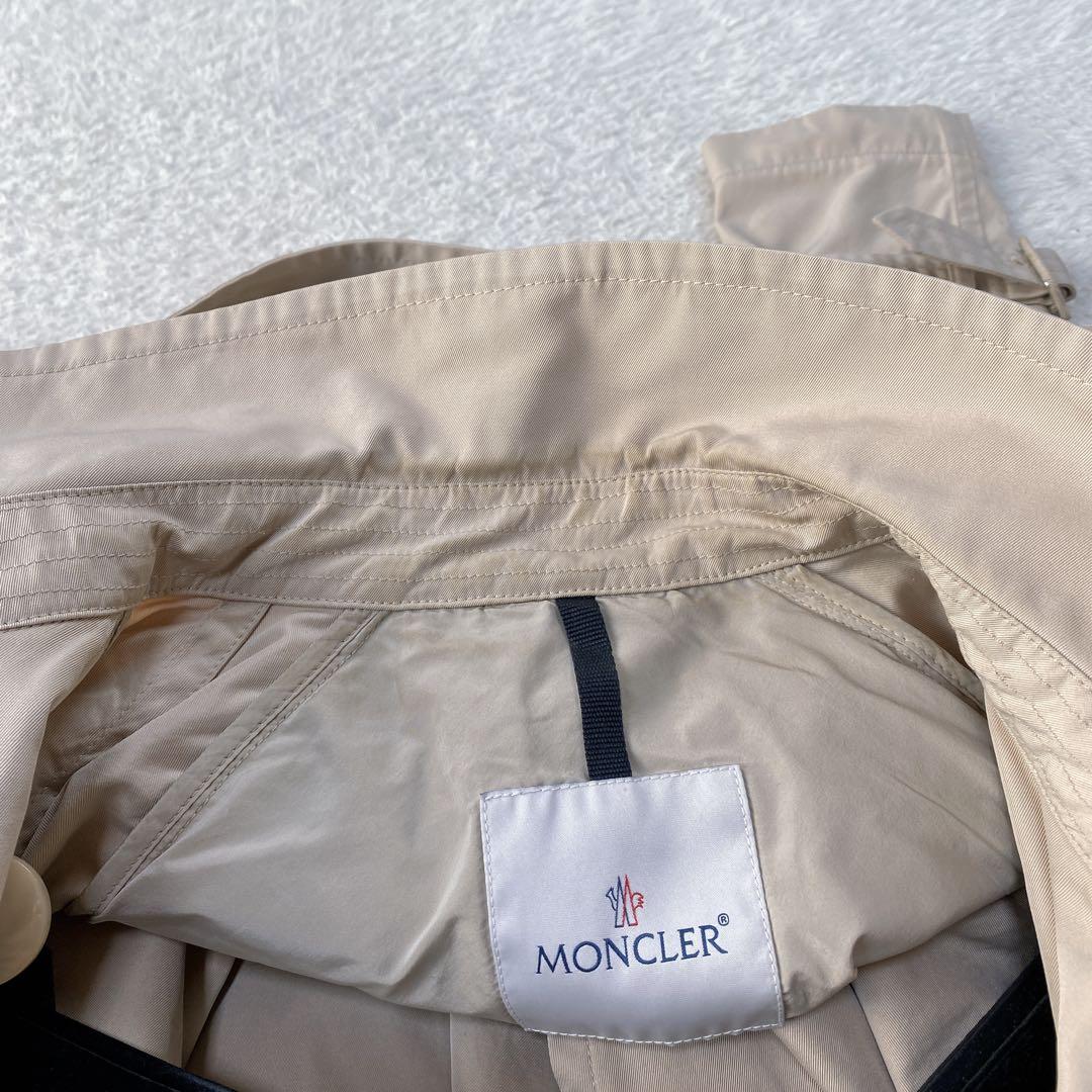 美品・MONCLER トレンチコート スプリングコート ベルト サイズ1 フリル