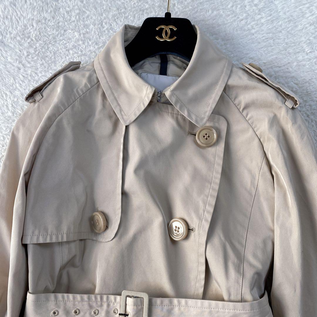 美品・MONCLER トレンチコート スプリングコート ベルト サイズ1 フリル