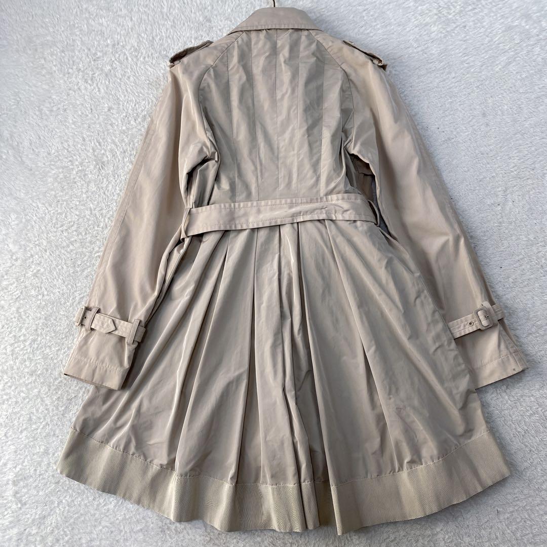 美品・MONCLER トレンチコート スプリングコート ベルト サイズ1 フリル