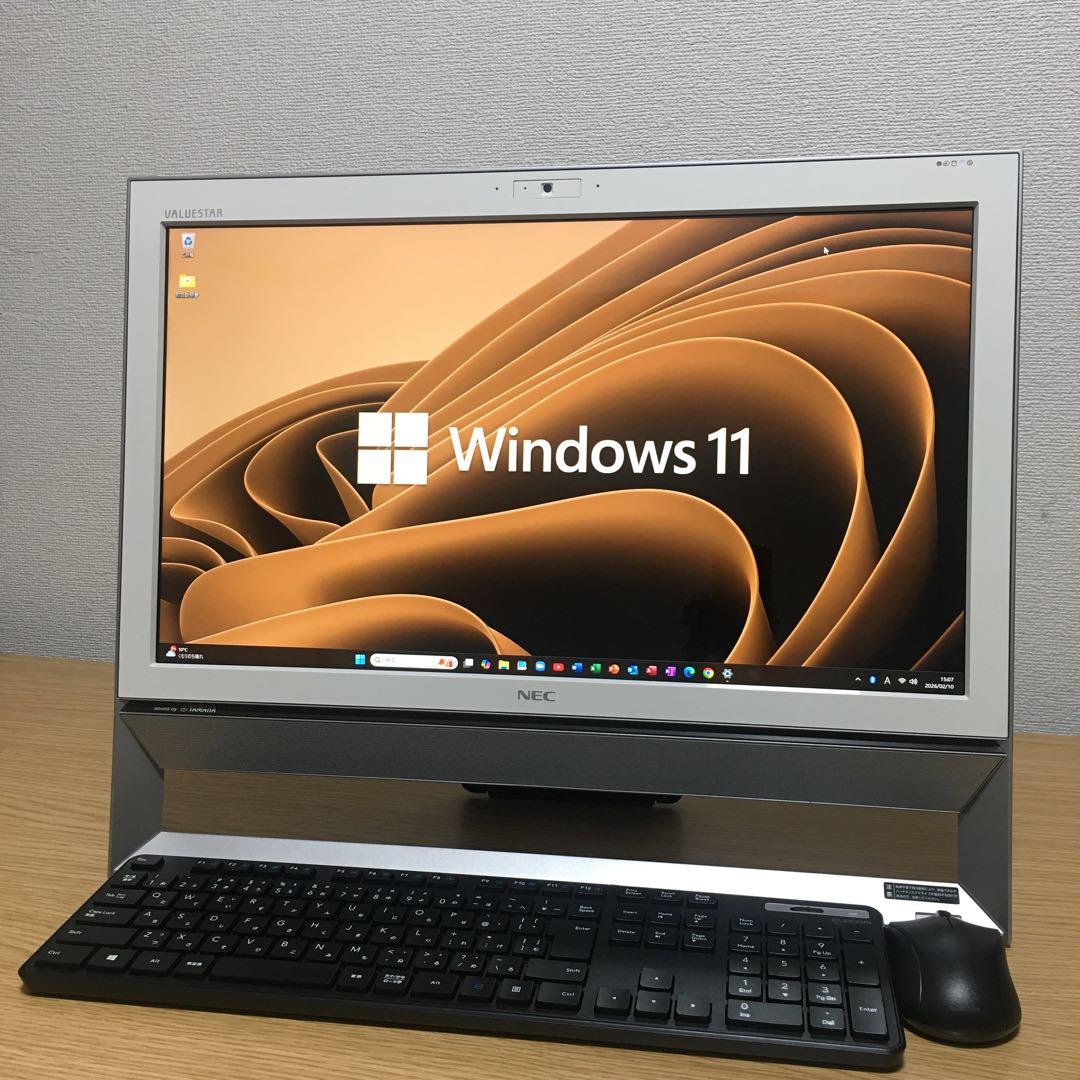 NEC VALUESTAR 地デジ Win11 一体型 SSD デスクトップPC