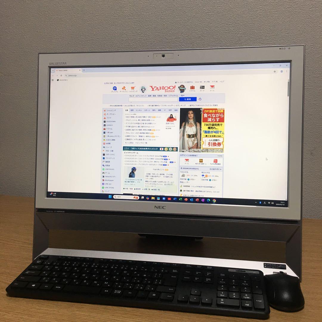 NEC VALUESTAR 地デジ Win11 一体型 SSD デスクトップPC