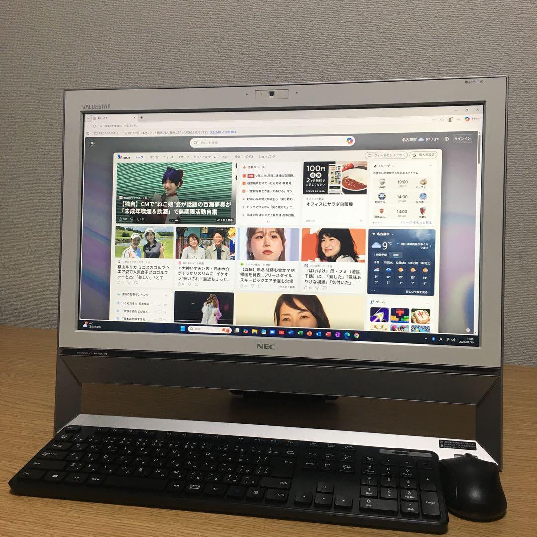 NEC VALUESTAR 地デジ Win11 一体型 SSD デスクトップPC
