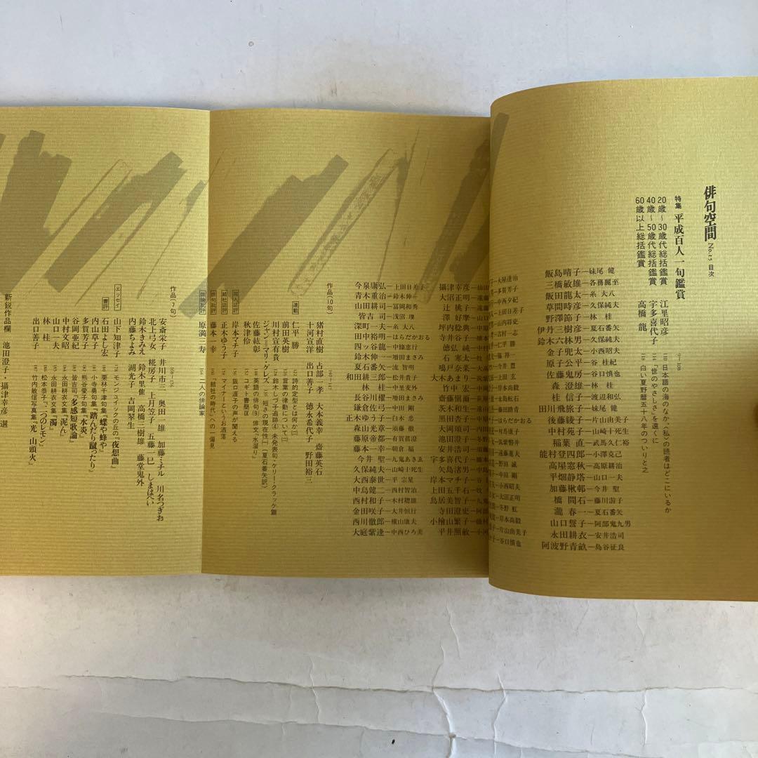 俳句空間No.15　特集平成百人一句鑑賞