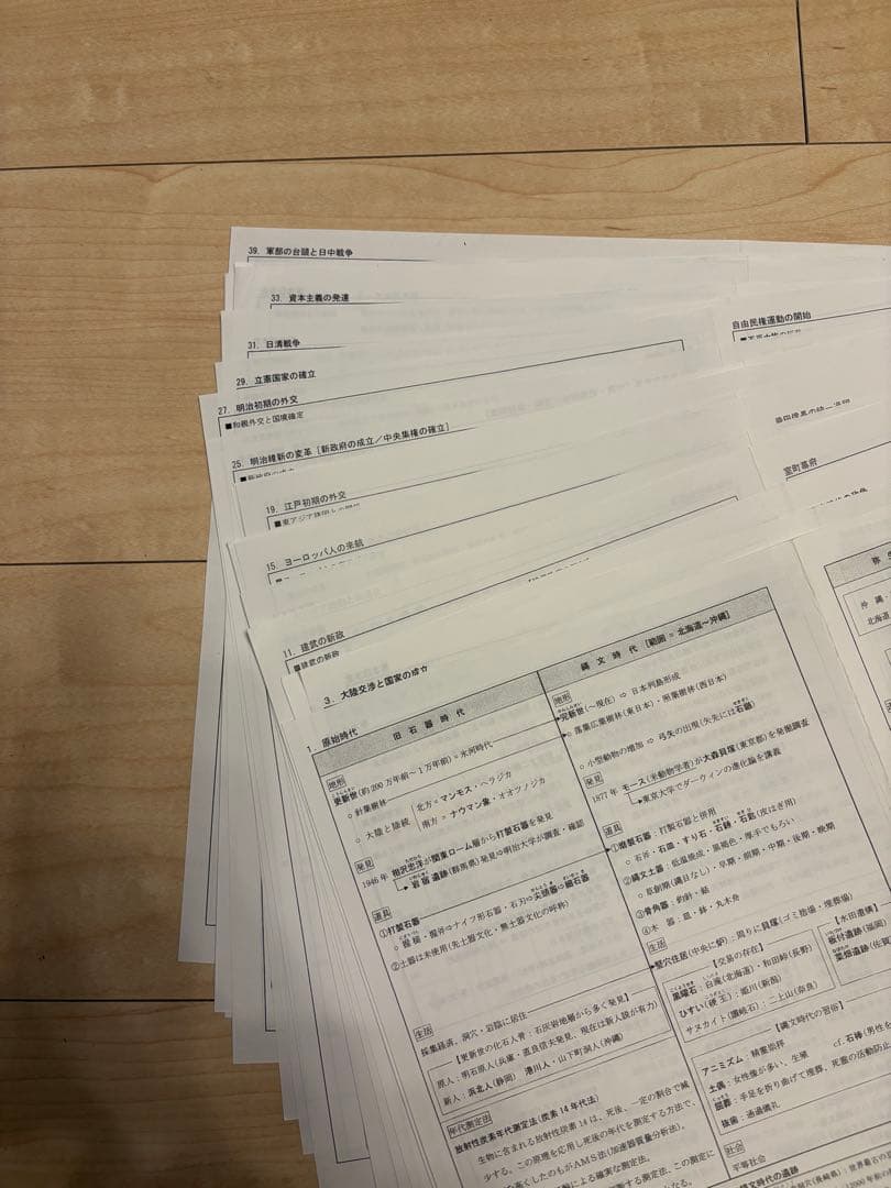 河合塾　坂本先生　日本史講義プリント集