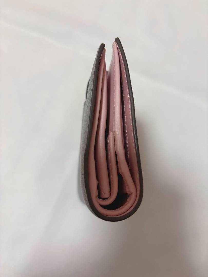 PRADA 二つ折り財布 グレー/ピンク