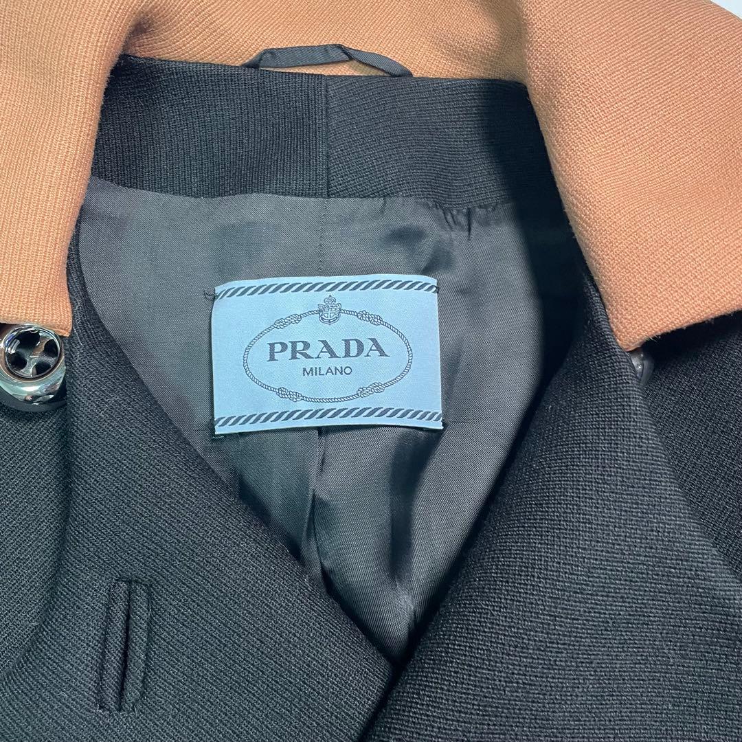 マ*ン様 PRADA Belted Double-Breasted Trench