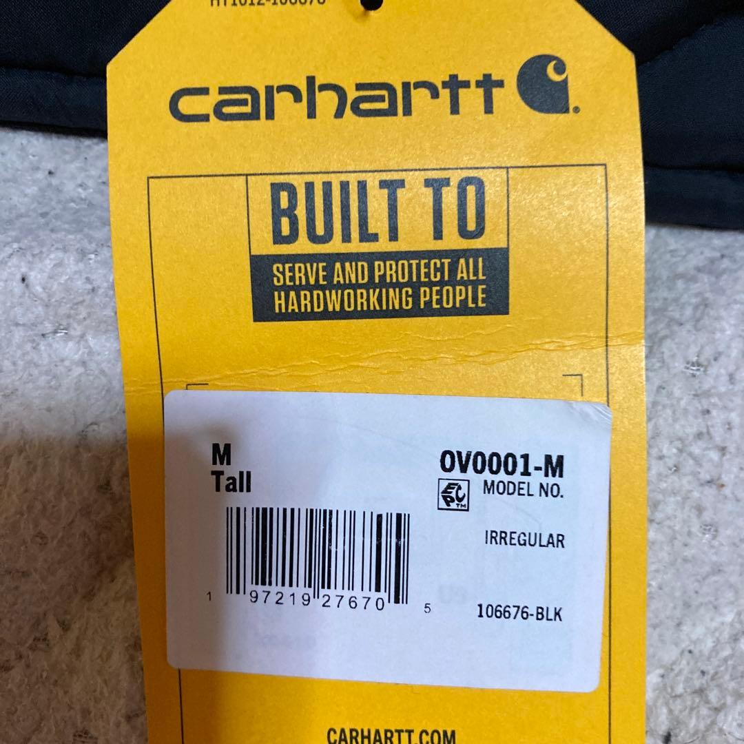 タグ付きCarhartt ダッグブラック ベスト Mリラックスフィット