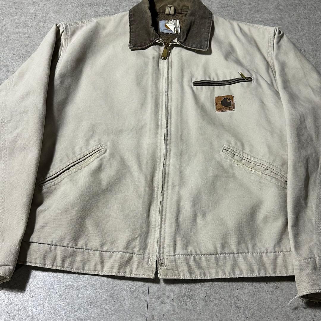 Carhartt デトロイトジャケット L J76STN ストーン 白系