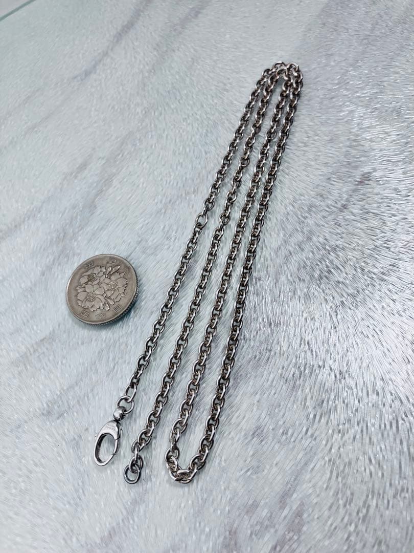 【美品】GUCCI オーバルチェーン ネックレス 男女兼用　SV925