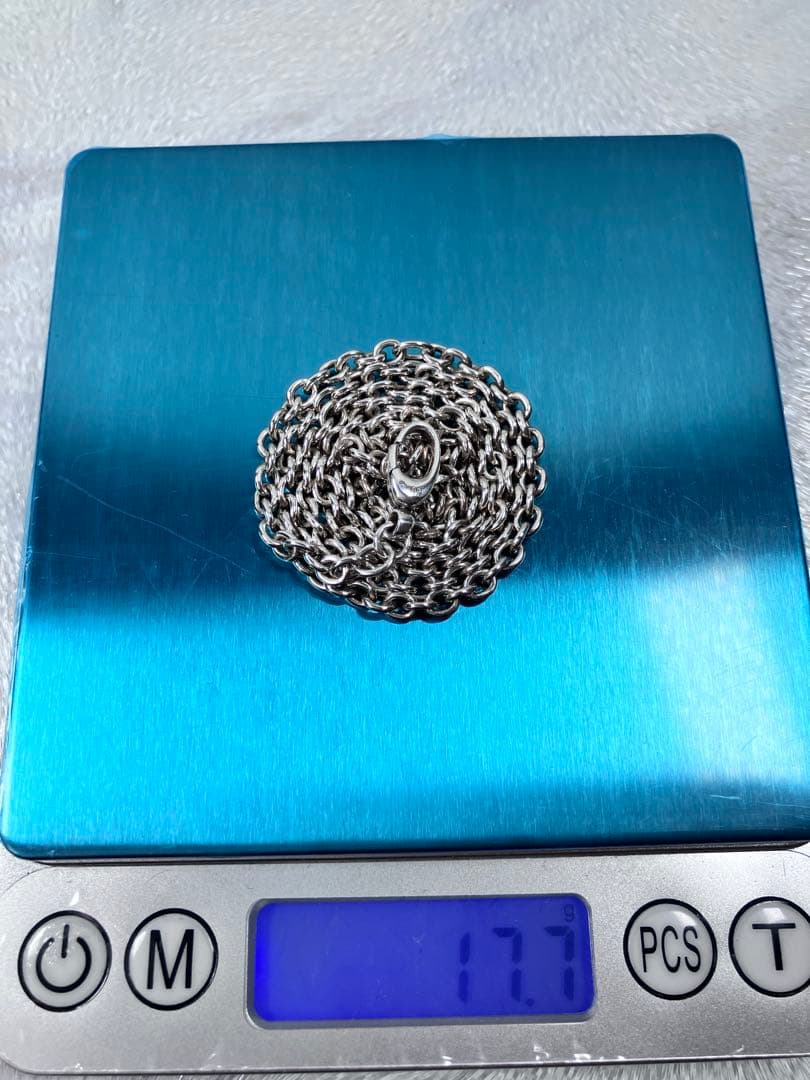 【美品】GUCCI オーバルチェーン ネックレス 男女兼用　SV925