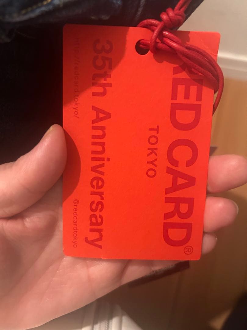 新品Red card ジーンズ35th Anniv. Straightサイズ25