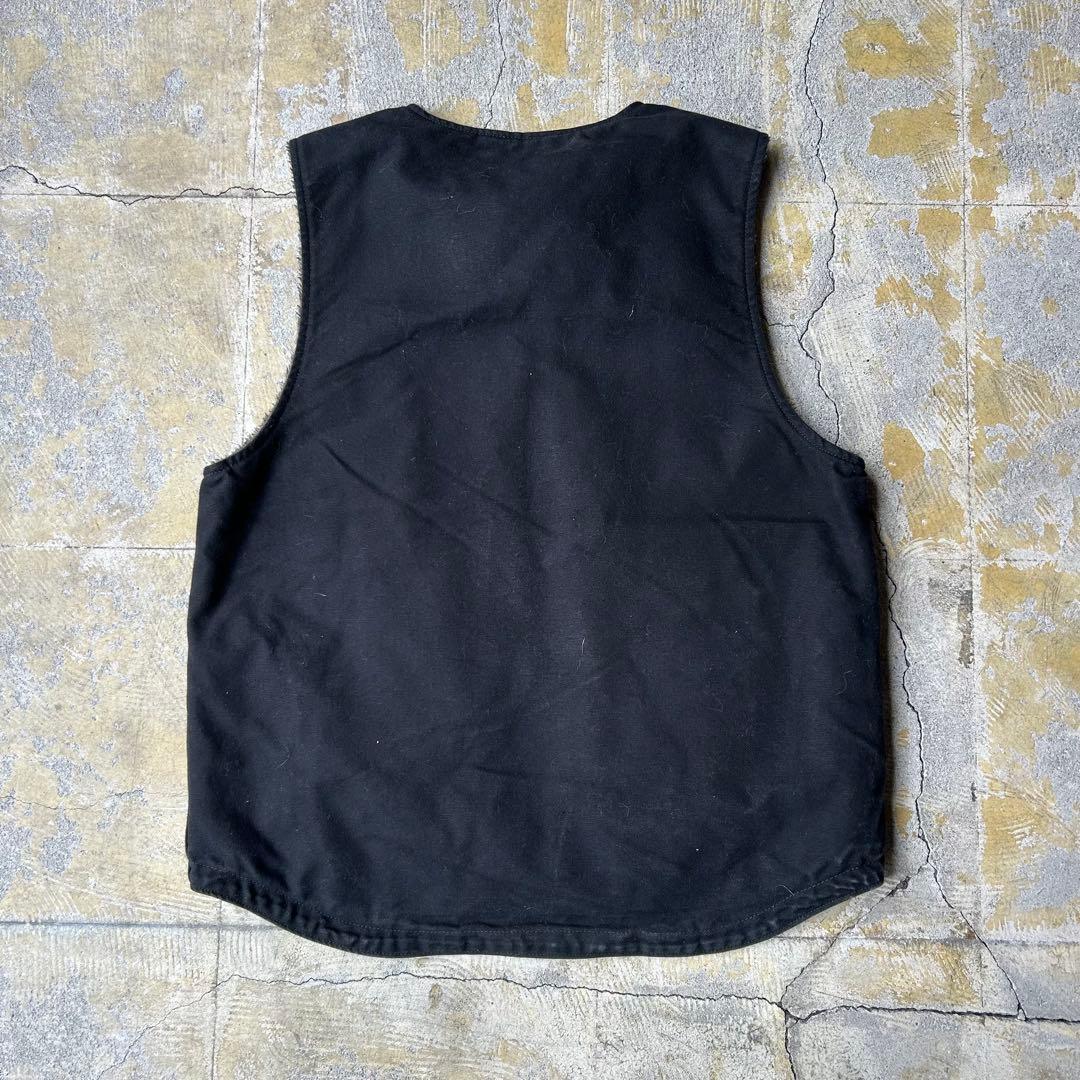 90S carhartt 鬼フェード ボアベスト ブラック カーハート