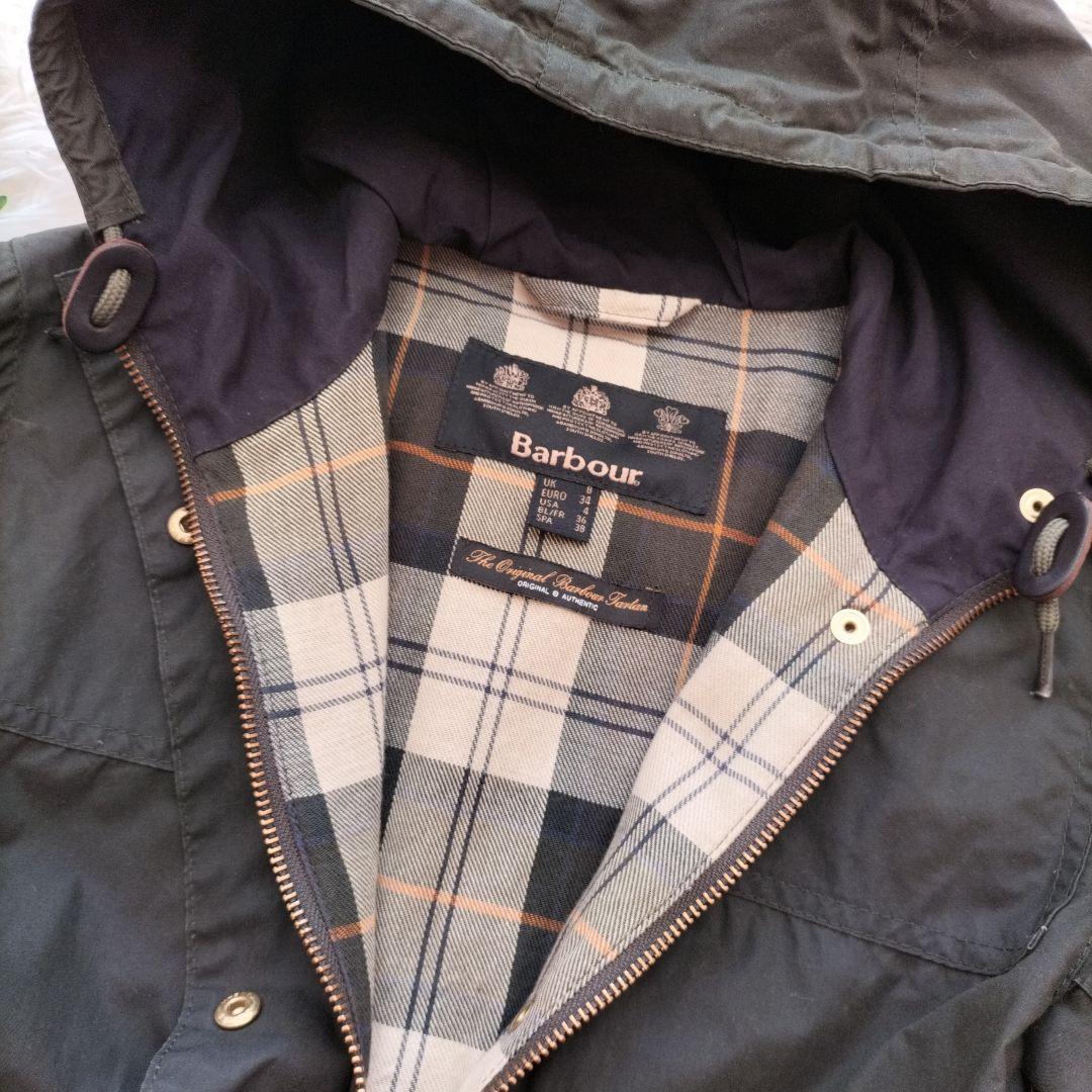 ☆Barbour☆バブアー オイルドジャケット　モッズコート　カーキ　フード付