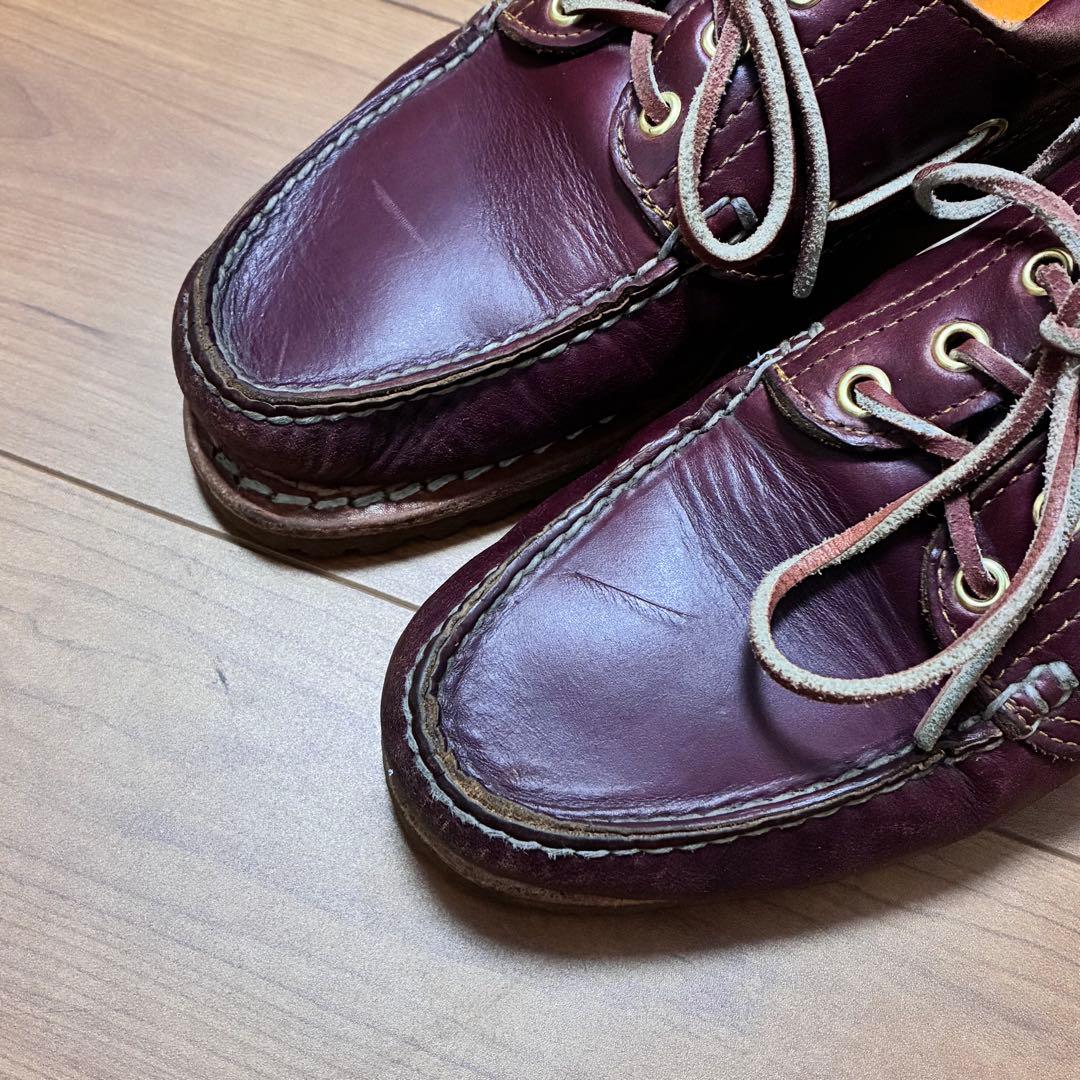 Timberland 3eye 25.5cm バーガンディ デッキシューズ
