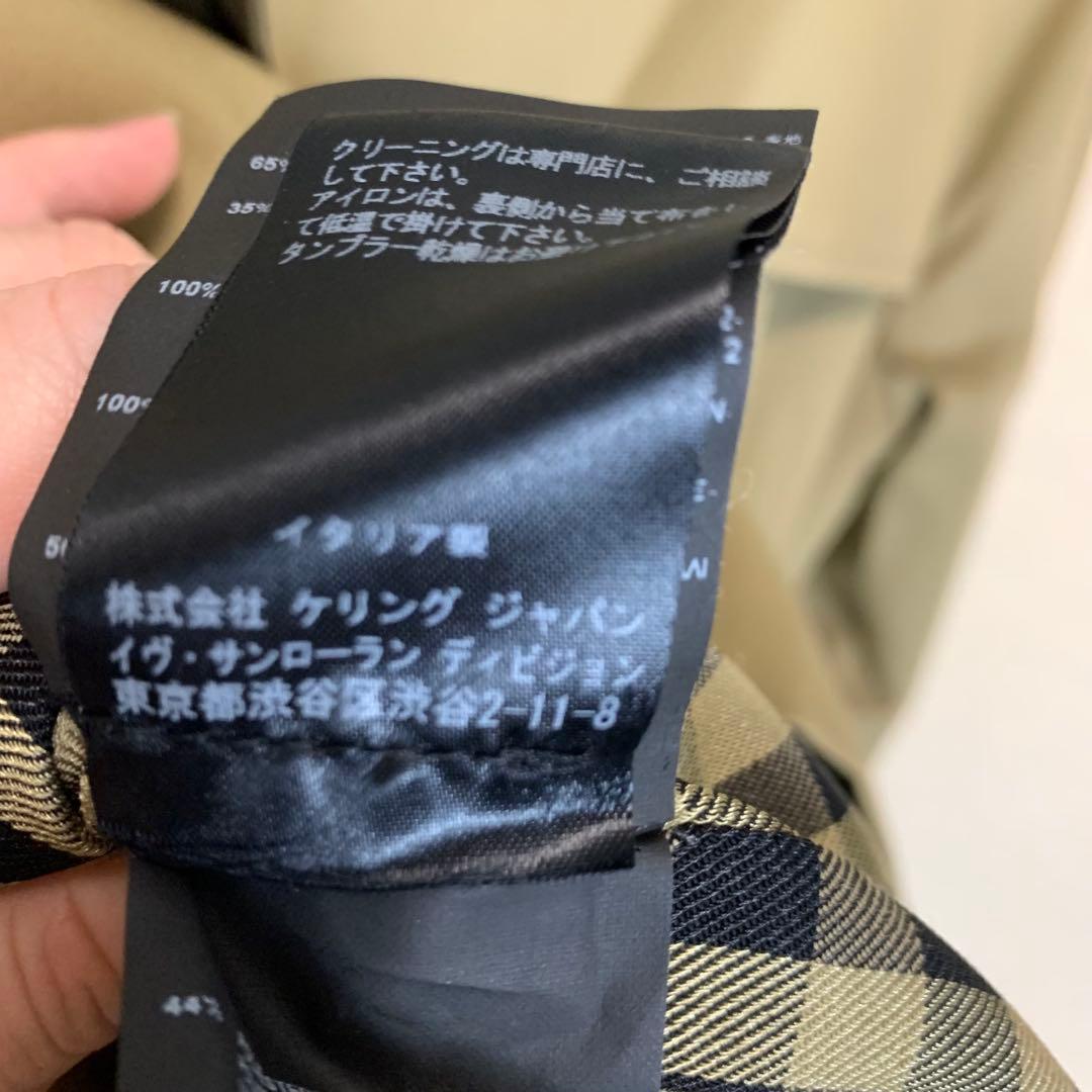 値下げ 美品　サンローラン SAINT LAURENTトレンチコート38