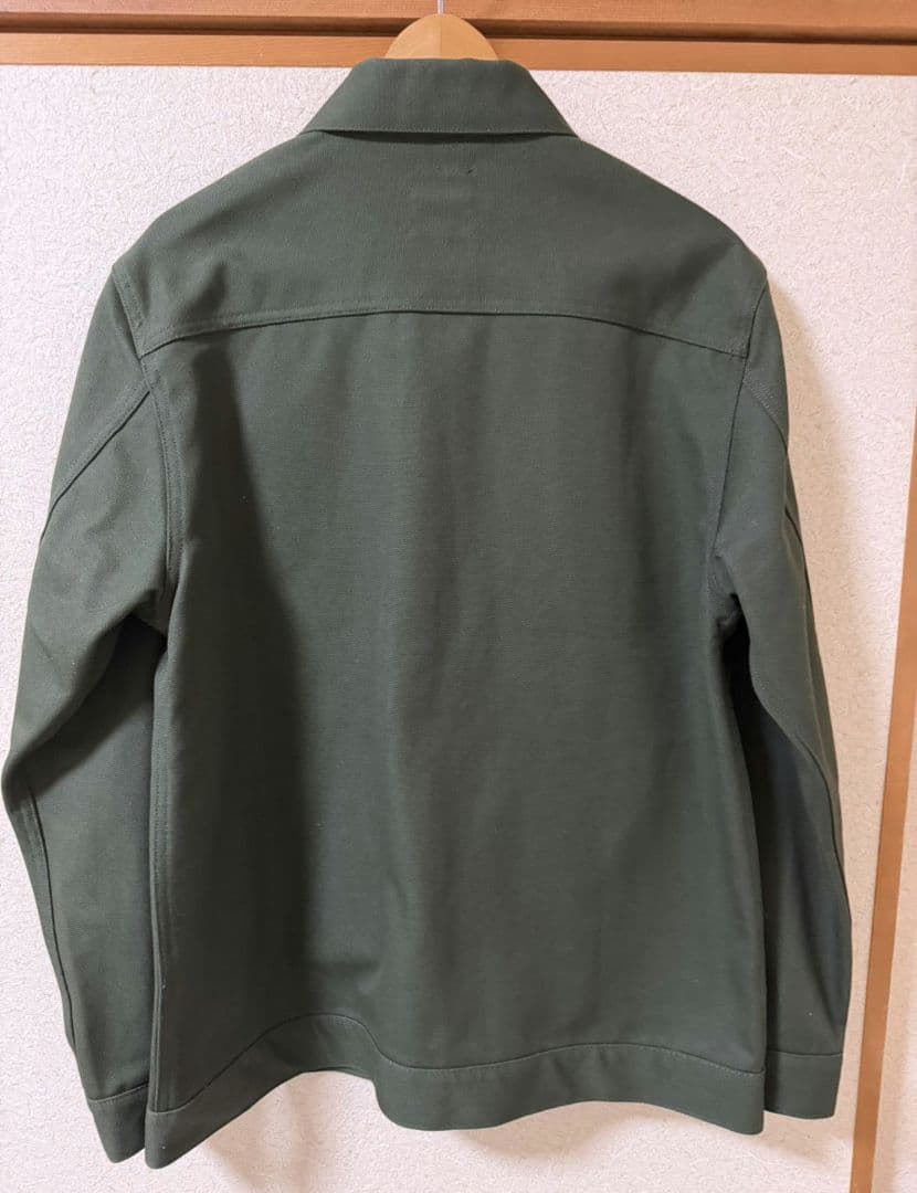 桃太郎ジーンズ　オリーブグリーン カバーオール
