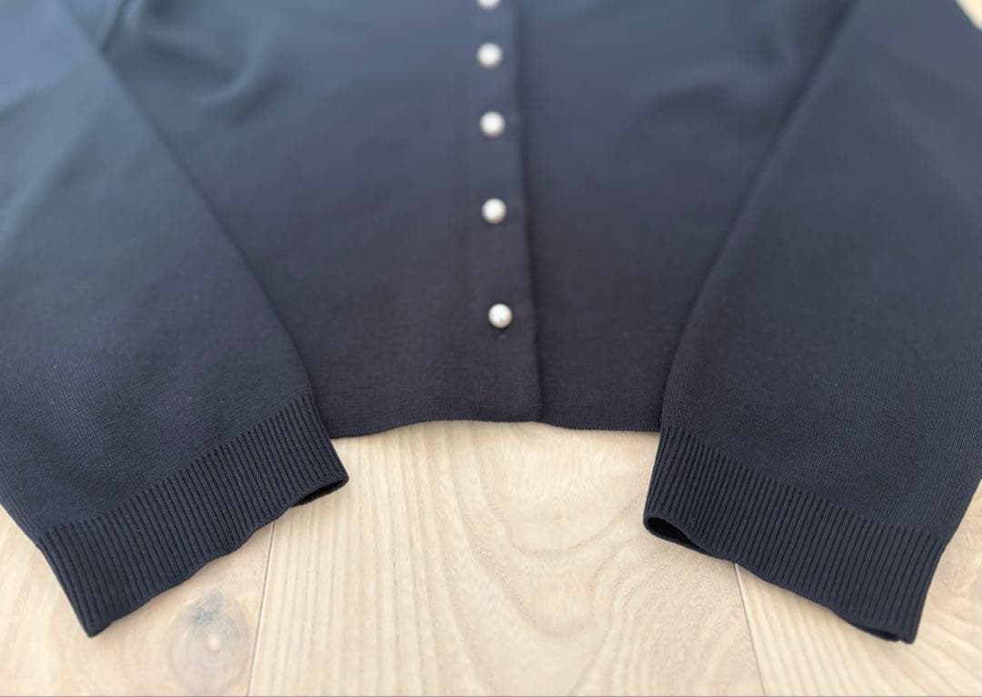 FOXEY フォクシー　Verra Cardigan 襟付きカーディガン