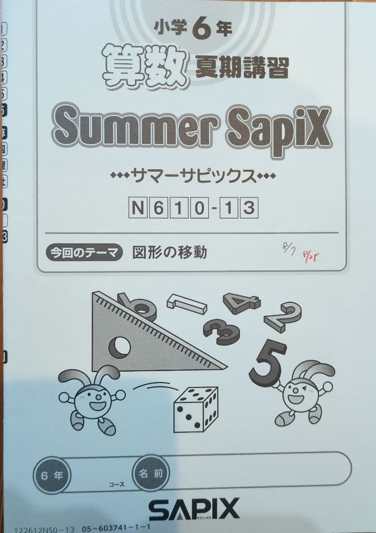 Sapix 小学6年 Daily Sapix算数