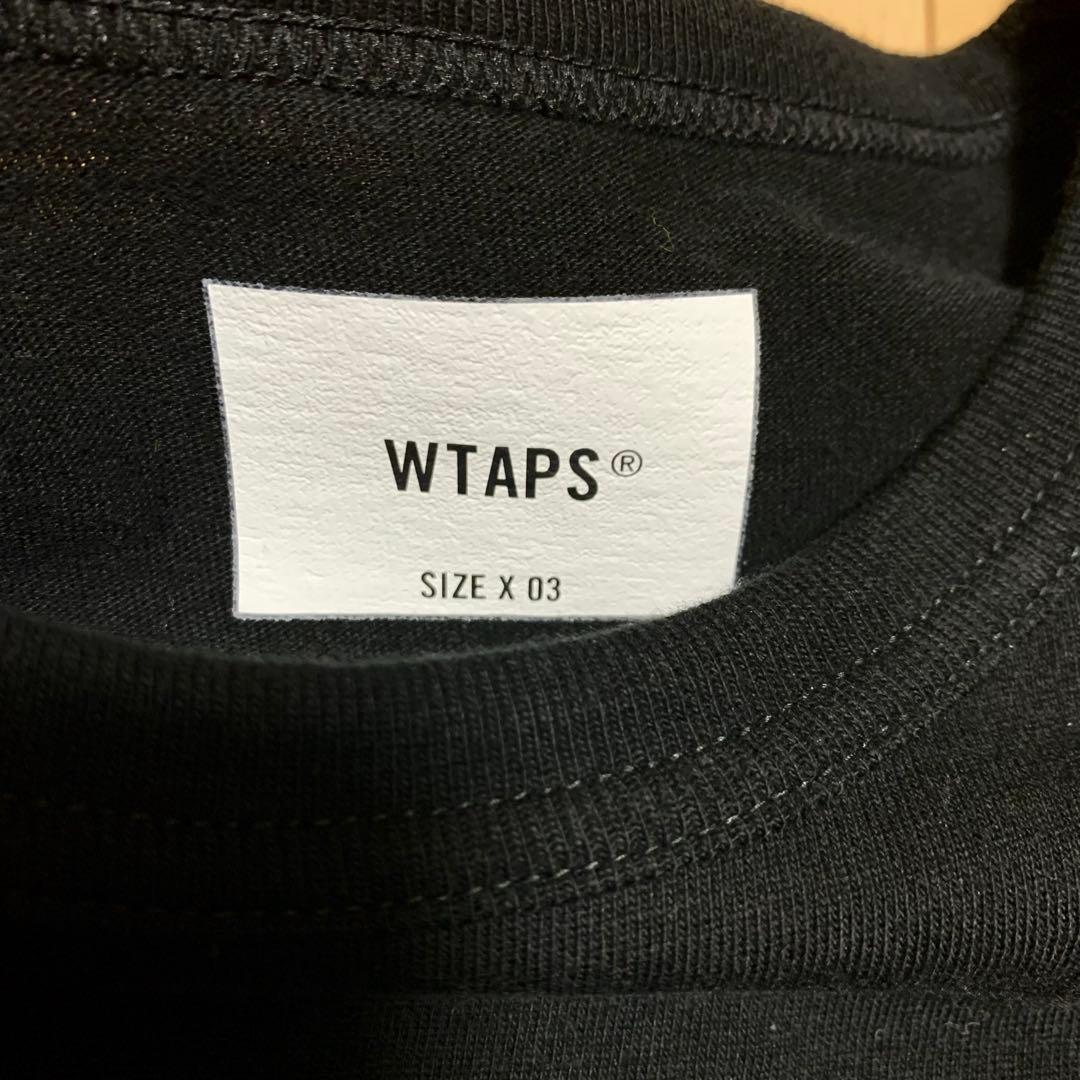WTAPS ロゴ Tシャツ ロゴt ダブルタップス ブラック Black 黒 Ｌ