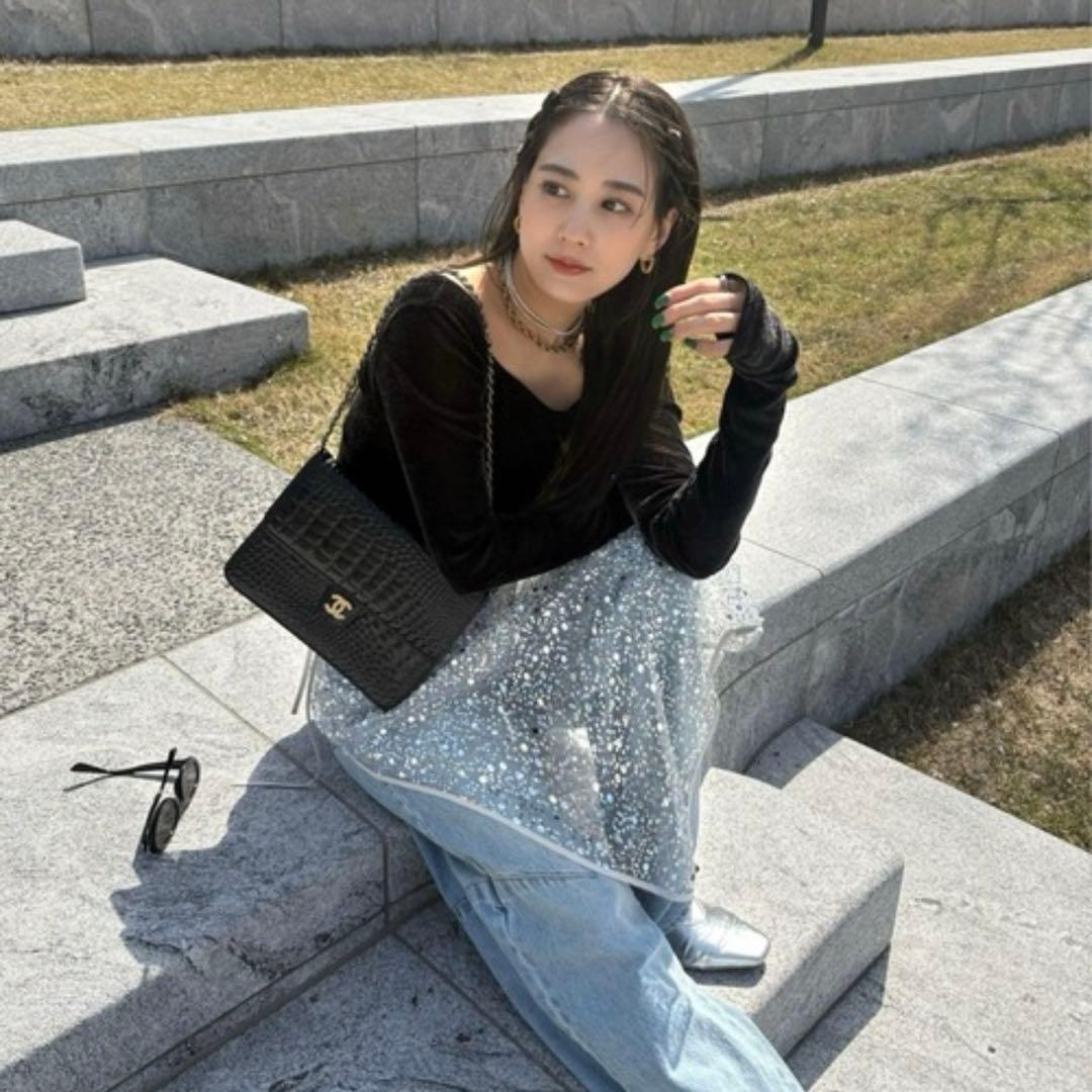 【新品未使用】andresd kirakira spangle dress
