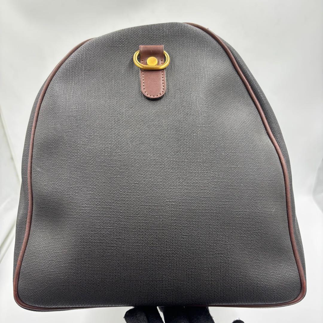 dunhill ダンヒル PVC×レザー ボストンバッグ トラベルバッグ 大容量