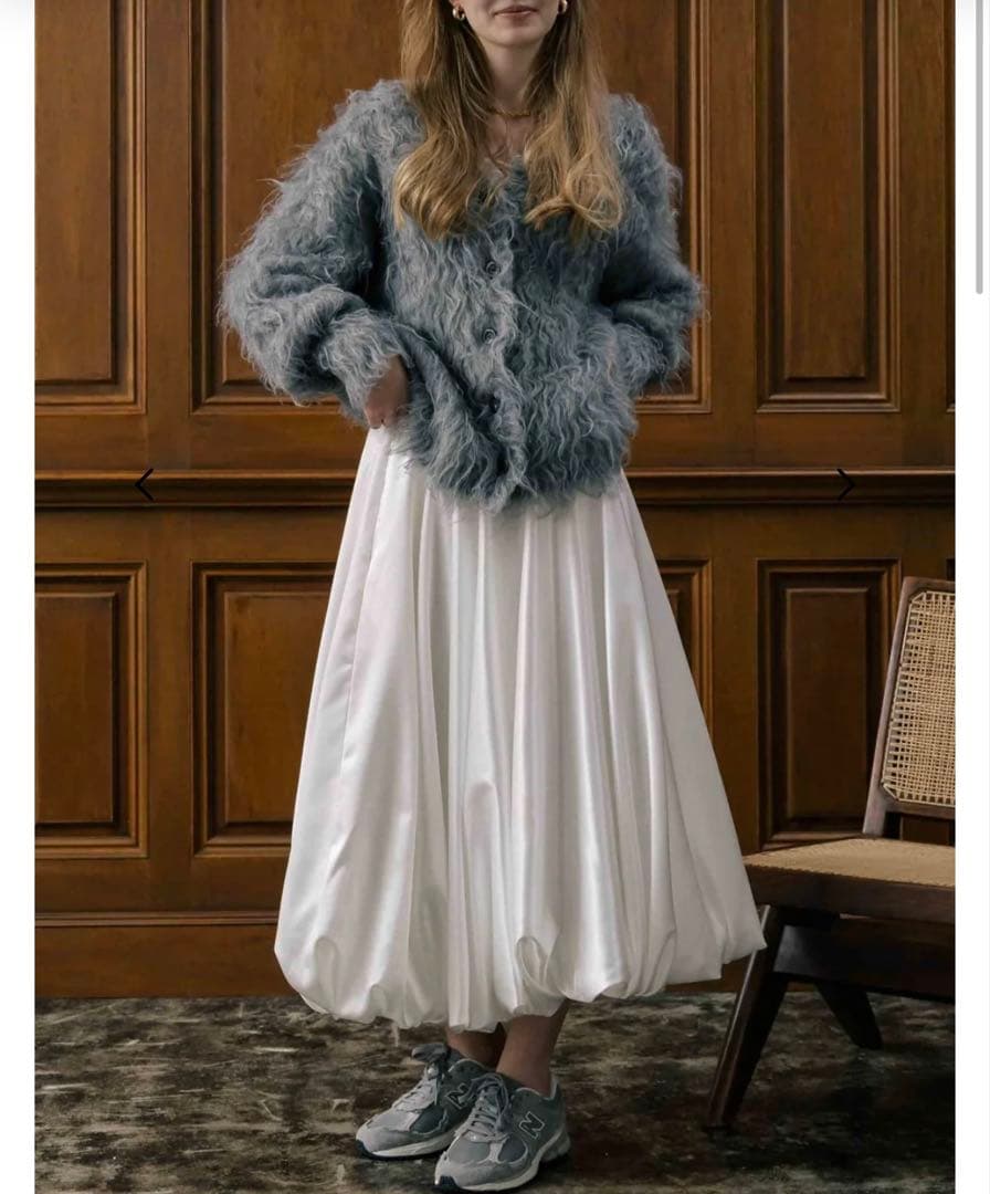 Bercy Balloon Skirt 【THE TOÉ】 white
