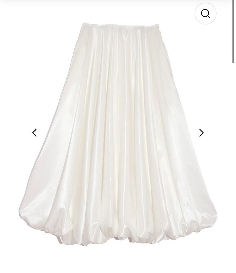 Bercy Balloon Skirt 【THE TOÉ】 white