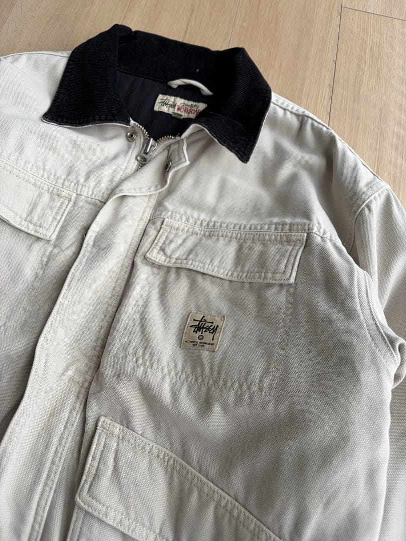Stussy WASHED CANVAS SHOP JACKET ステューシー