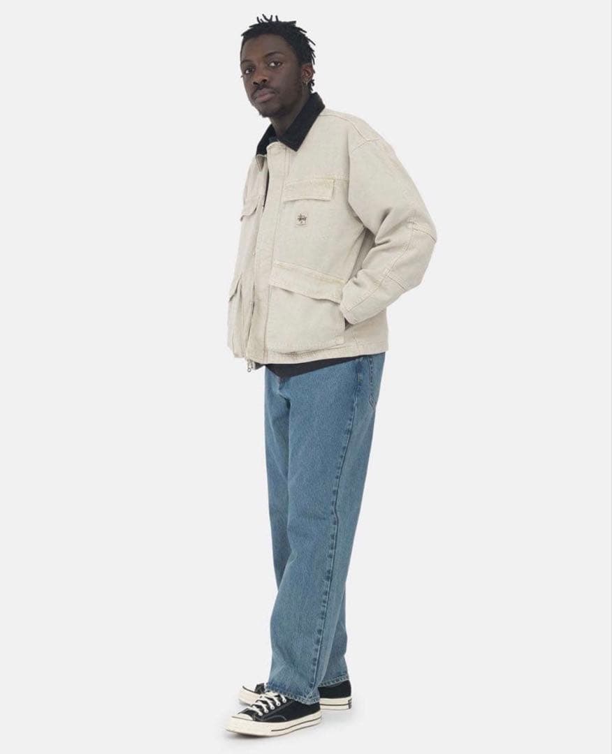 Stussy WASHED CANVAS SHOP JACKET ステューシー