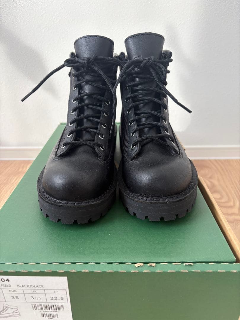 【美品】　Danner ダナーフィールド ブラック 22.5cm