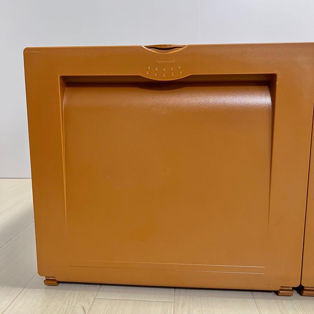 タッパーウェア スーパーチェスト セピア 2個セット