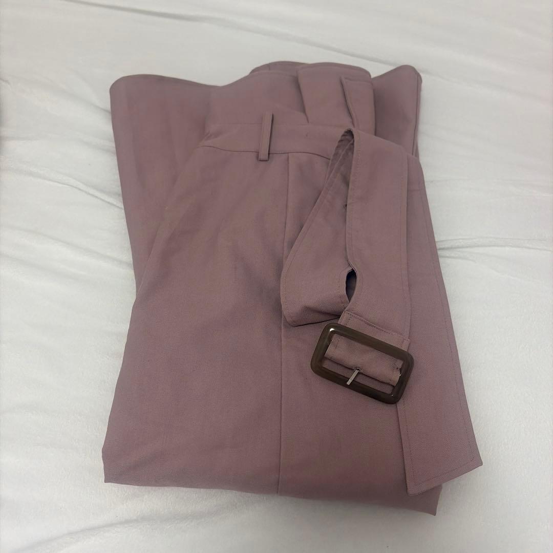 SNIDEL ベルティッドマーメイドスカート　ピンク　M
