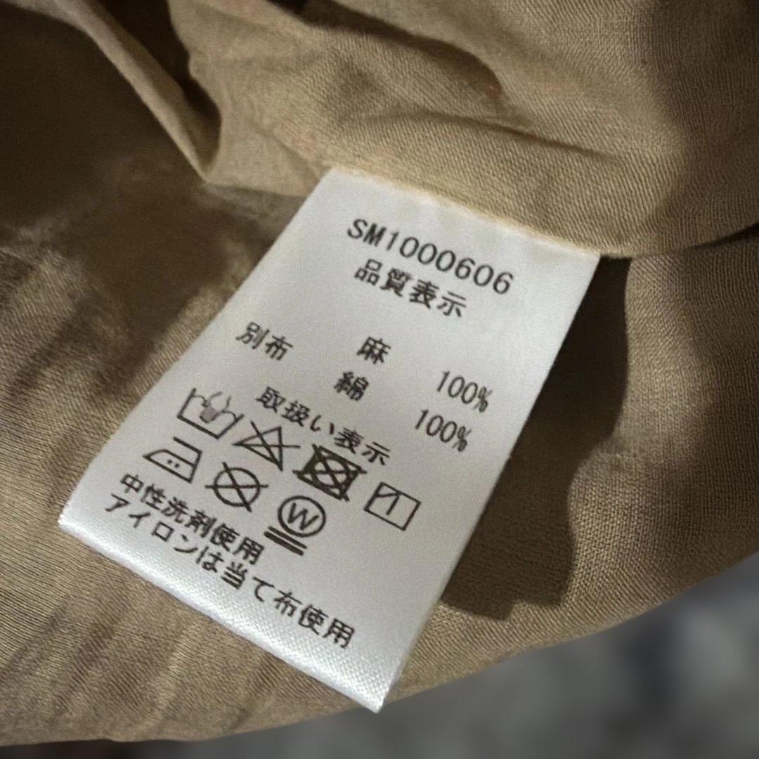 イチアンティークス　タータンチェックギャザースカート　綿✖️麻