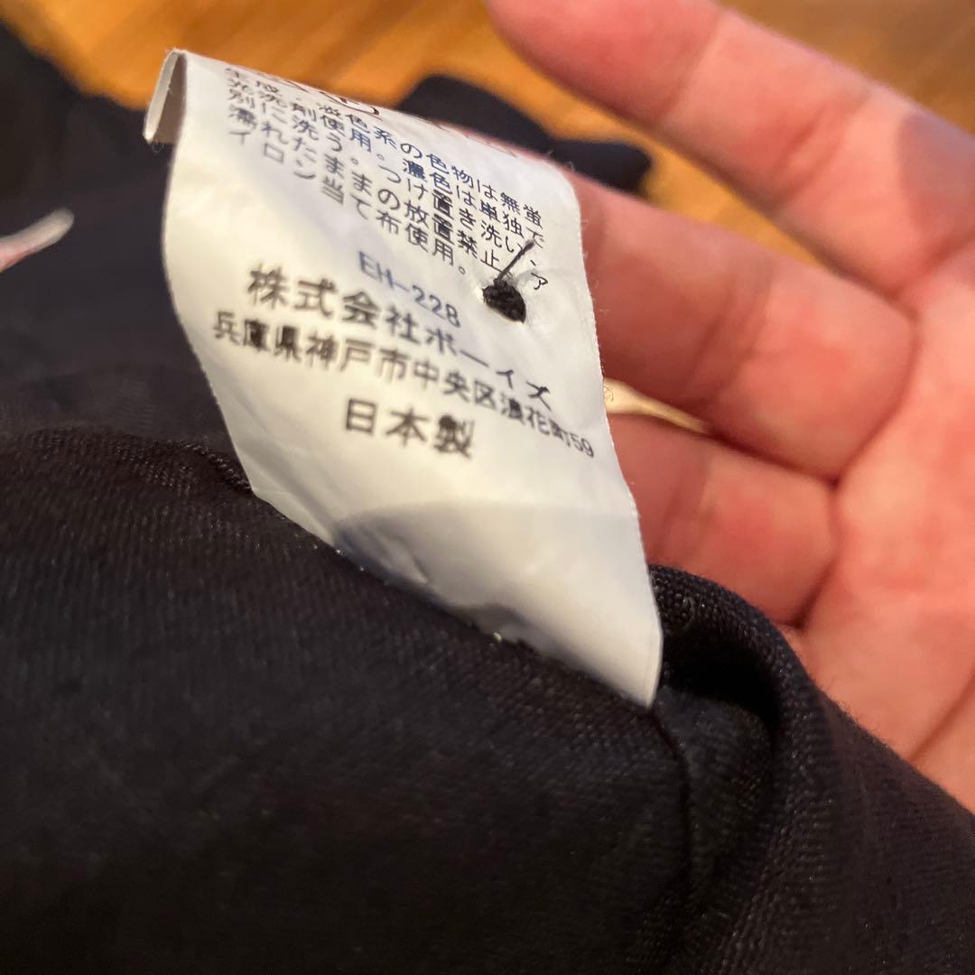 DANTONダントンリネン ブランドカラープルオーバー 半袖シャツ40ブラック