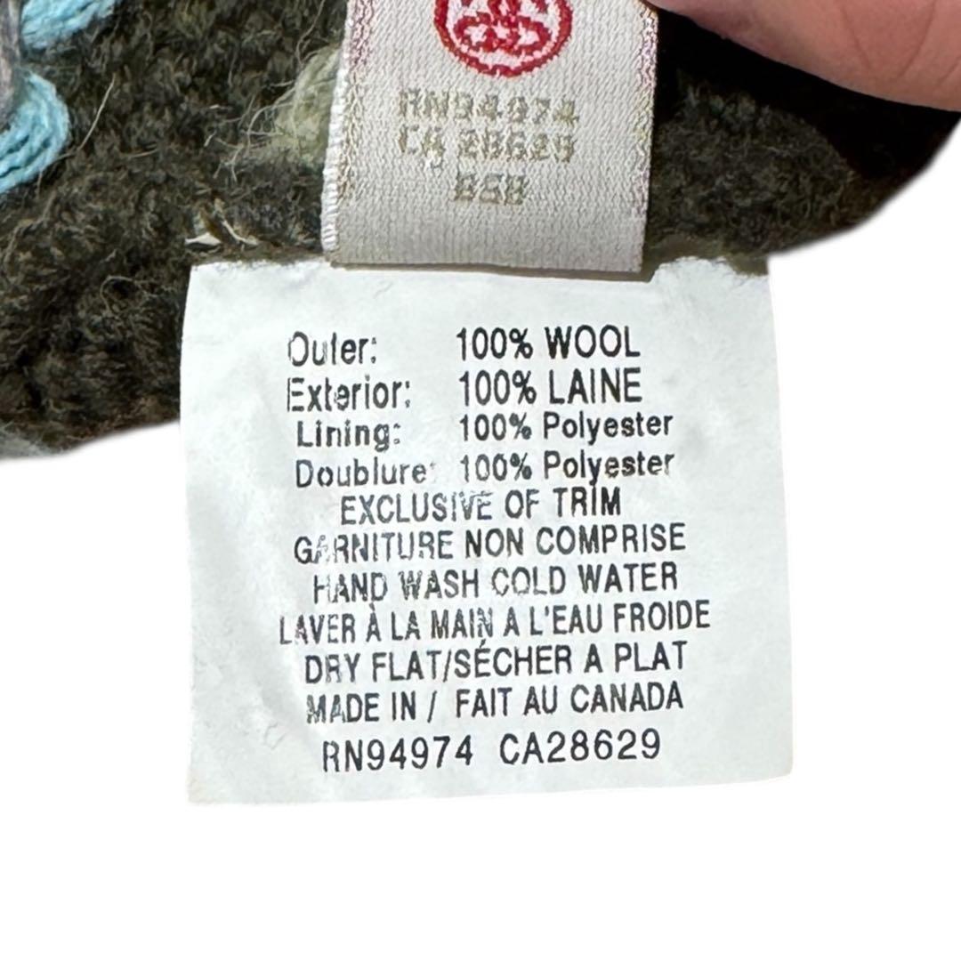 OLD STUSSY ボンボン ニット帽 90s カナダ製 イヤーフラップ