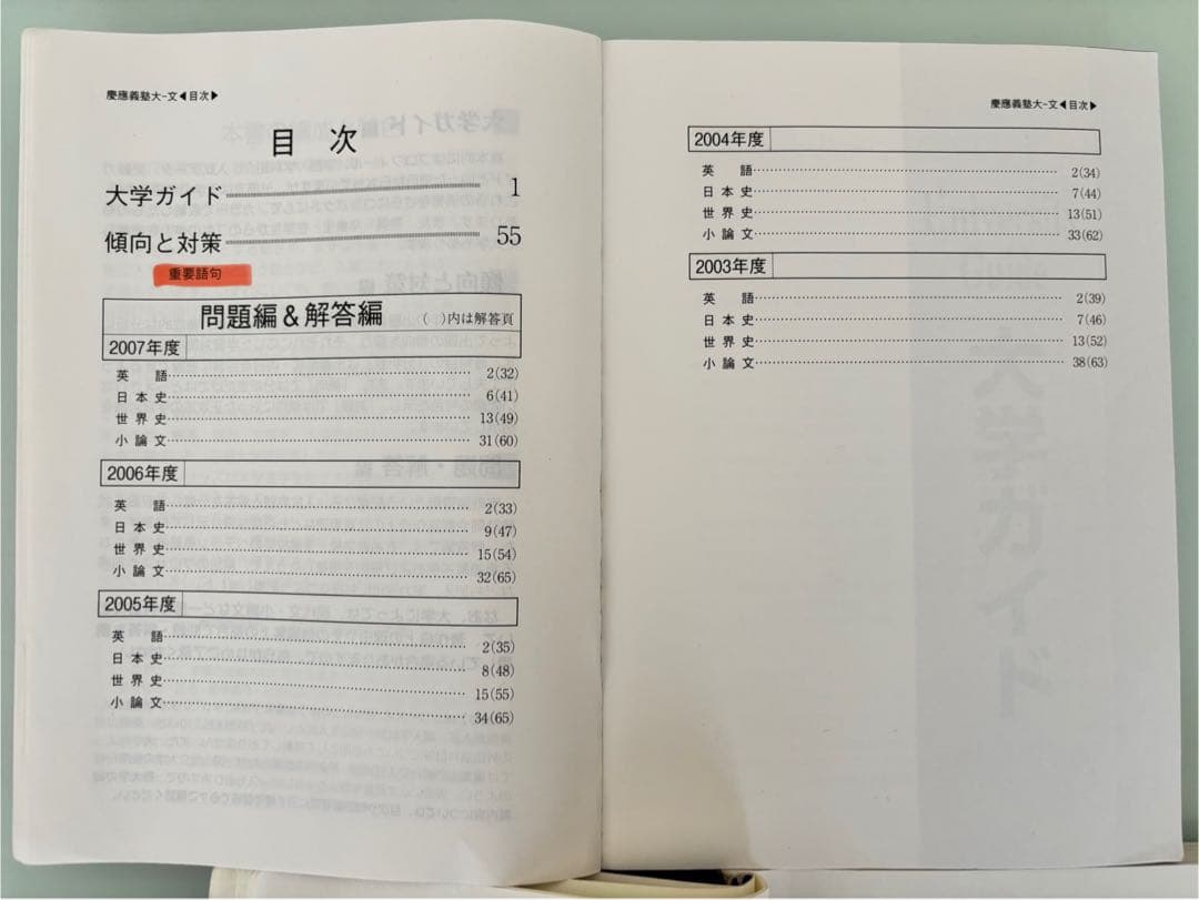 慶應　文学部　赤本　3冊セット