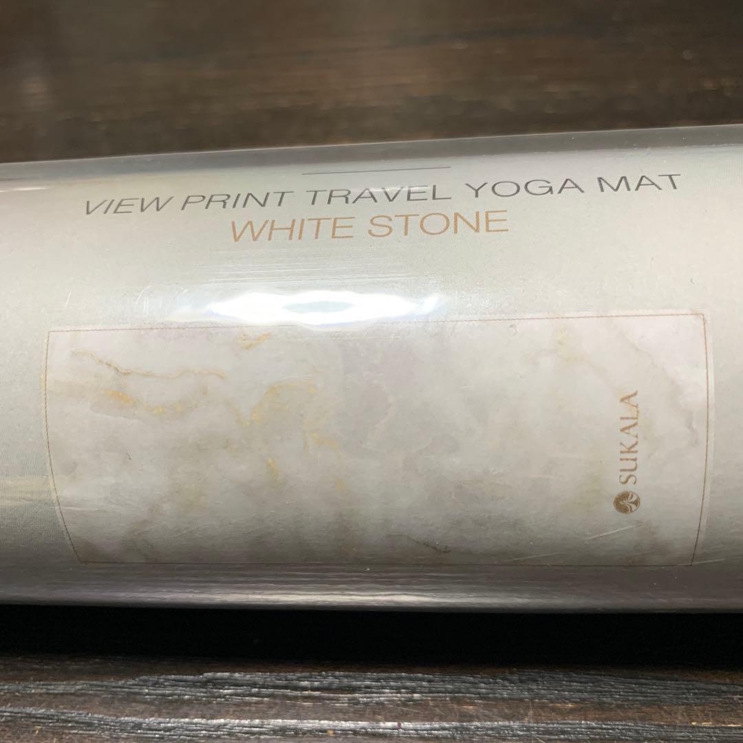 ヨガ・ピラティス VIEW PRINT TRAVEL YOGA MAT WHITE STONE