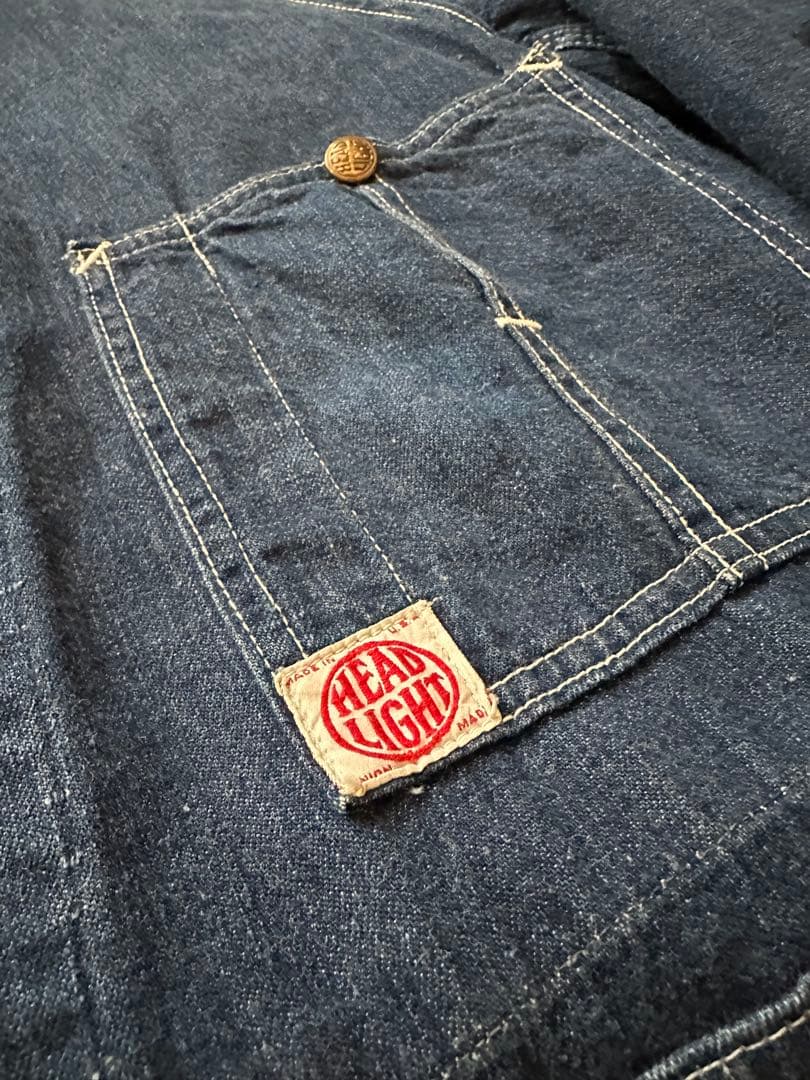 ジ*ン様 真紺 超スペシャル品 HEADLIGHT 50s カバーオール ゴール