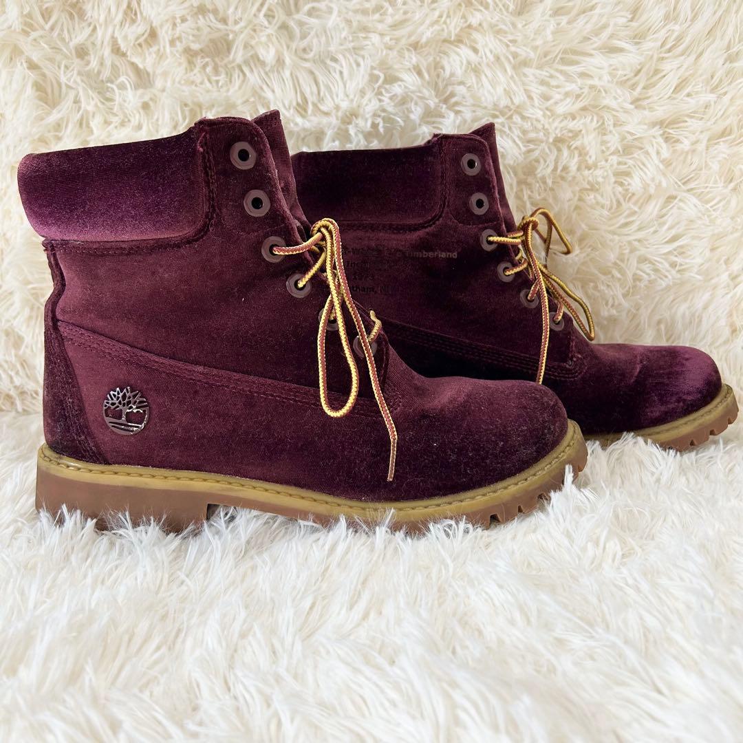 H*売様 ✨極美品✨Timberland×OFF-WHITE ベルベット 6ホー