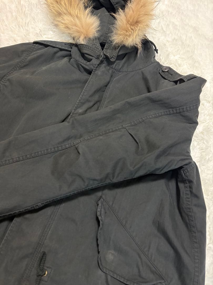 Alpha Industries XL 黒 コート 取外し可