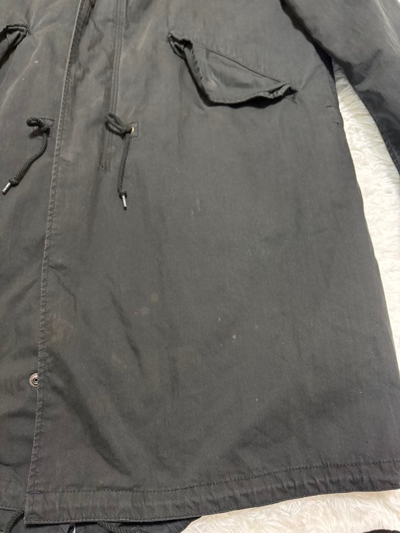 Alpha Industries XL 黒 コート 取外し可