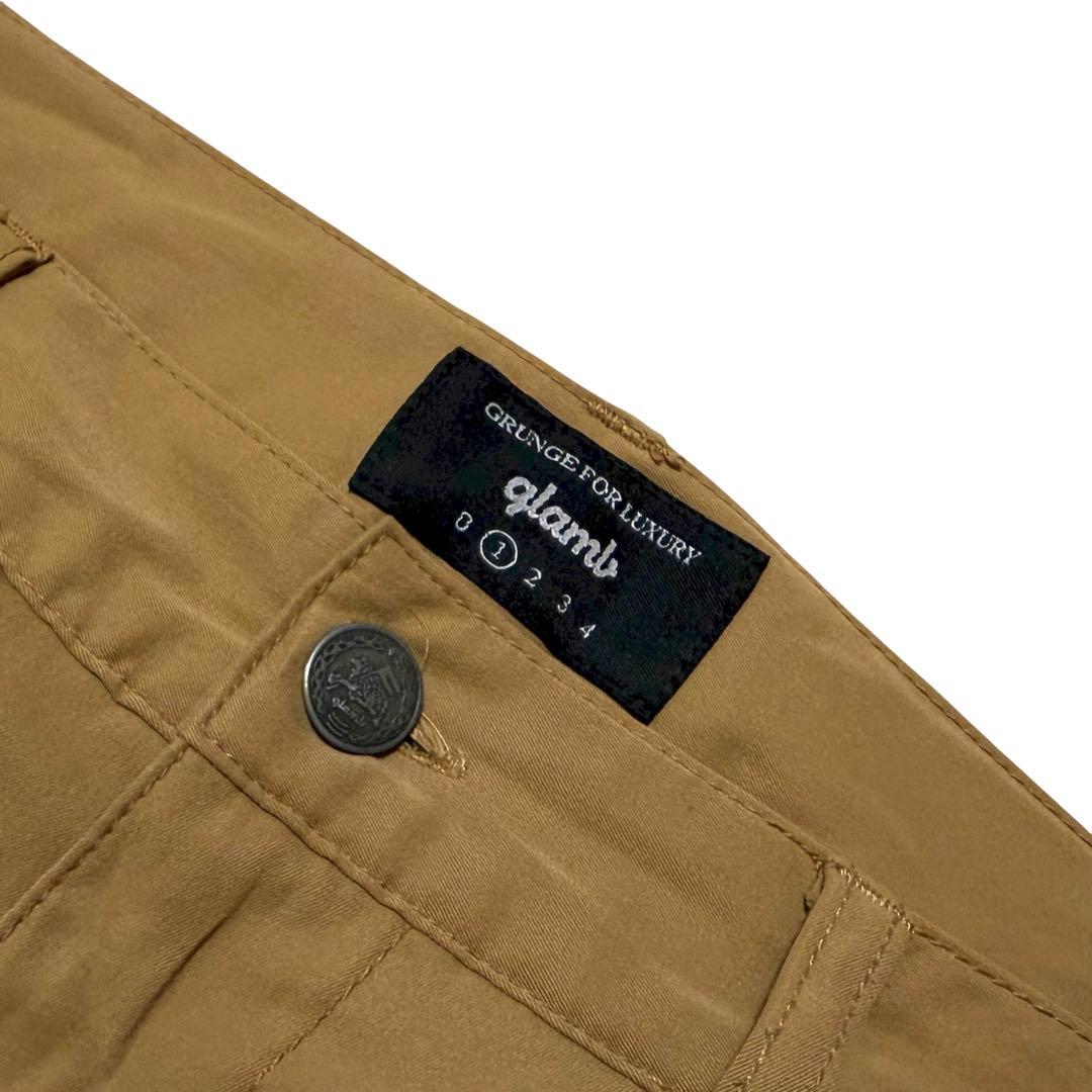 glamb 裾リブ ストレッチ サルエル ジョッパーズ パンツ ベージュ 1