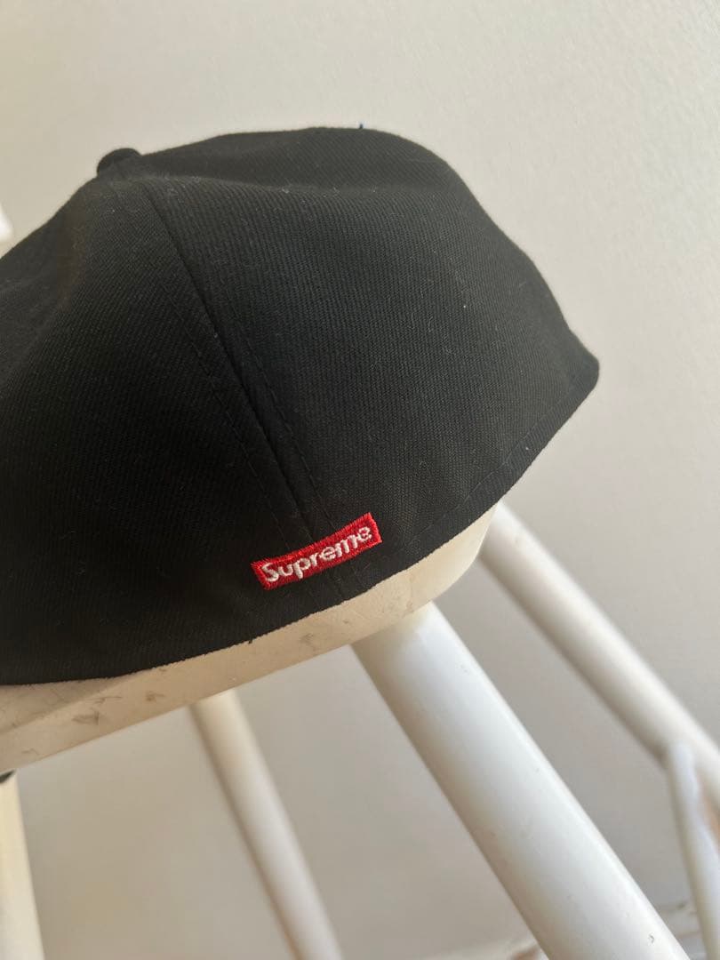 Supreme ブラック キャップ 7 1/4 美品　シュプリーム