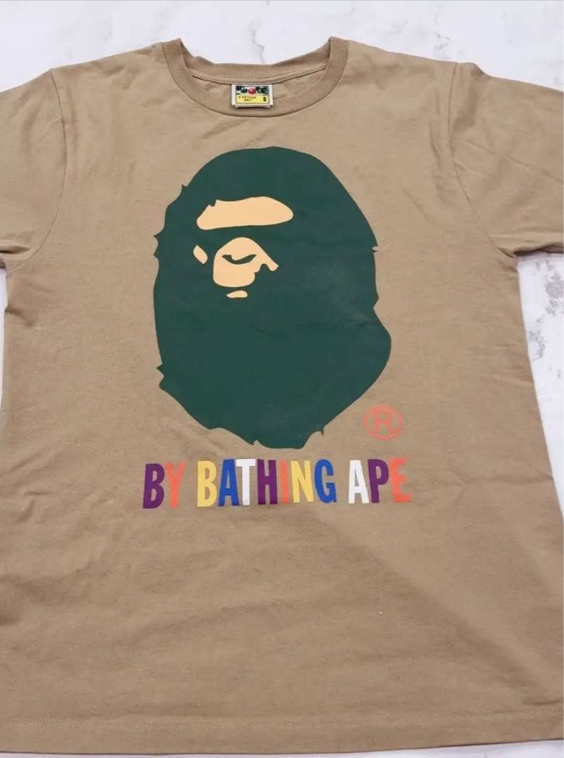 A BATHING APE Tシャツ Sサイズ ベージュ