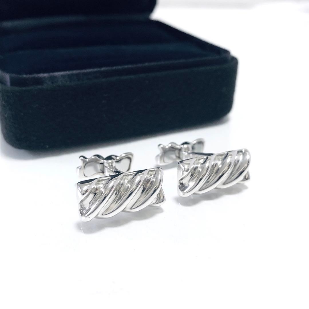 美品 TIFFANY&CO. ツイスト カフス シルバー F252064