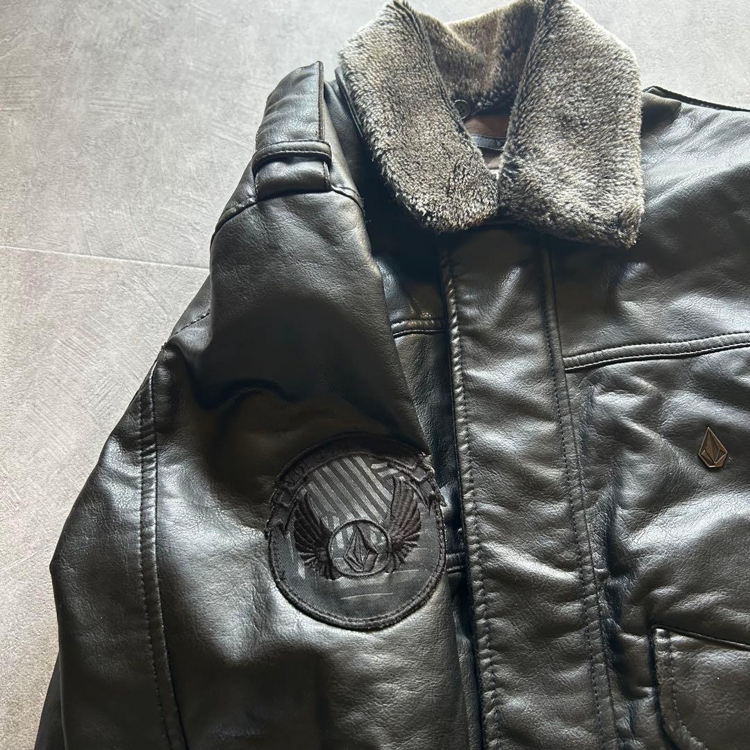 ジャケット・アウター archive volcom grunge a-2 jacket black