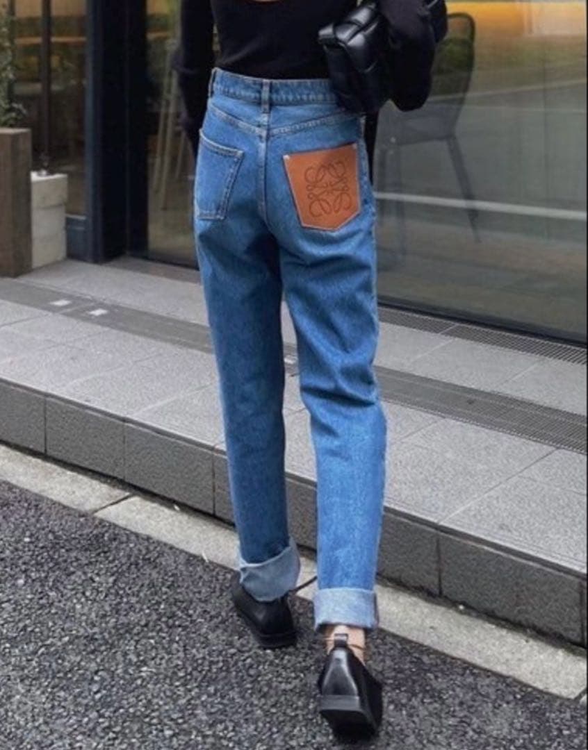 早い者勝ち！ loewe 最終値下げ ロエベアナグラムレザーポケットデニム 38