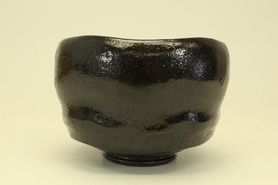 茶道具 桂窯 黒茶碗 共箱未使用(メ1792)