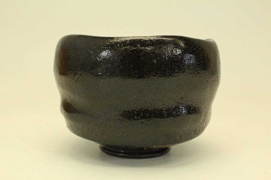 茶道具 桂窯 黒茶碗 共箱未使用(メ1792)