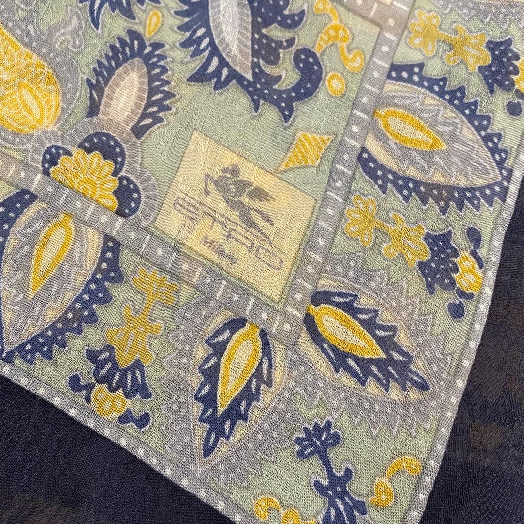 ETRO エトロ ストール スカーフ ペイズリー　ブラック　no.33